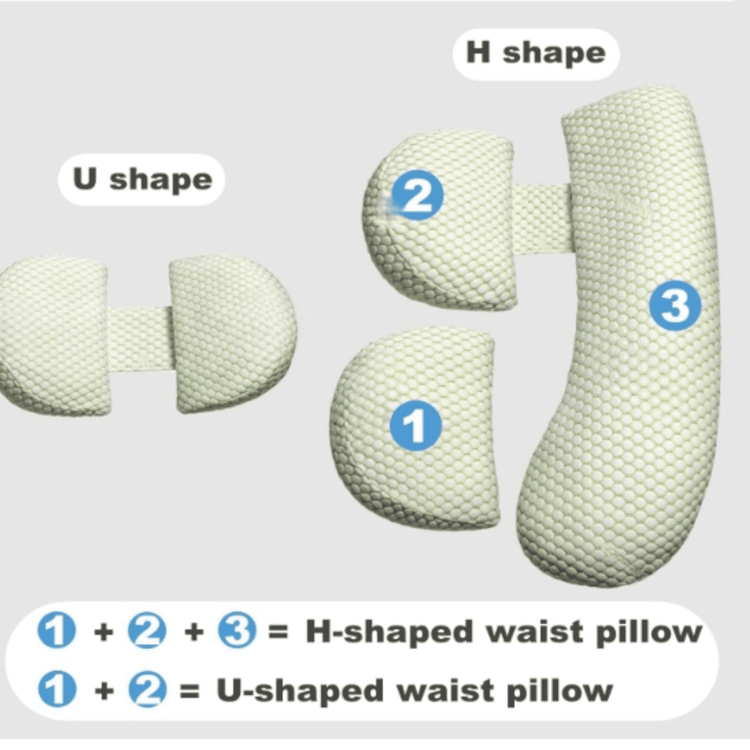 Pregnancy Pillow for Women - Full Body Maternity Pillow for Back & Hip Support, Removable Soft Cover for Side Sleeper Comfort