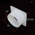 thumbnail image 2 of Bgsha 4\" 6\" 8\" Mobile Air Conditioner Exhaust Pipe Joint Abs Air Pipe Flange Interface, 2 of 7
