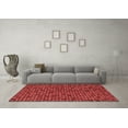 thumbnail image 3 of Ahgly Company Indoor Round Abstract Red Modern Area Rugs, 4' Round, 3 of 4