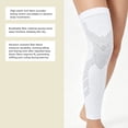 thumbnail image 5 of Full Leg Compression Sleeve with Anti Slip Silicone Knee Support for Running Basketball, 5 of 5