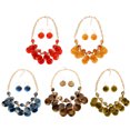 thumbnail image 3 of Collier Clavicule pour Femmes, Collier Pull avec Perles de Mode et Boucles d'Oreilles Pendantes, 3 of 6