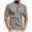 Gray, variant on Mens Golf Shirts Cotton Vintage Colorblock Button Collared Tee Short Sleeve Pullover Dress Tshirt Business Casual