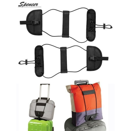 Classic Luggage Strap - Spencer 2PCS Travel Luggage Suitcase Adjustable Belt Add A Bag Strap Carry On Bungee Packing Belt