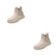 thumbnail image 2 of Qarigey Estilo de invierno con estas botas de nieve a media pantorrilla para mujer Botas de nieve con cremallera lateral y punta redonda para Type8 NO8, 2 of 6
