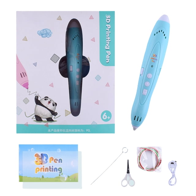Bolígrafo de impresión 3D de baja temperatura con luces de colores ajustables, juguetes de Graffiti inalámbricos para niños, impresora de dibujo con carga USB