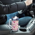 thumbnail image 7 of SKYSONIC 40 oz Cute Pig Tumbler with Handle and Straw Lid, Insulated Cup Reusable Stainless Steel Water Bottle Travel Mug, 7 of 7