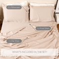 thumbnail image 6 of Pacific Cotton 300SATIN-TAUP-KI 300 Thread Count Sateen Sheet Set, Taupe - King Size, 6 of 6