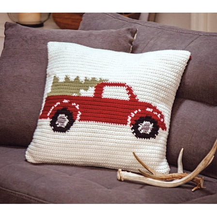 Farmhouse Crochet Pillow Cover