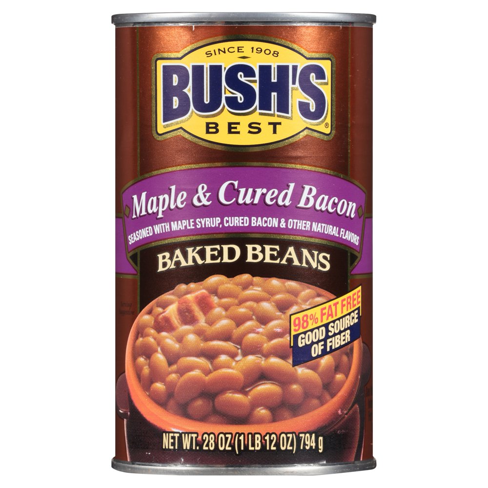 Bush's Maple & Cured Bacon Baked Beans 28 oz