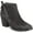 Black Nubuck, variant on Womens Brown Animal Print Waterproof Cushioned Nancy Almond Toe Block Heel Leather Booties 8.5 M