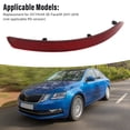 thumbnail image 4 of Reflector Visibility Enhancement Rear Bumper Reflector Clear Visibility Rounded Edges Shockproof Replacement for 5E Facelift 2017-2019 - Reflectors, 4 of 7