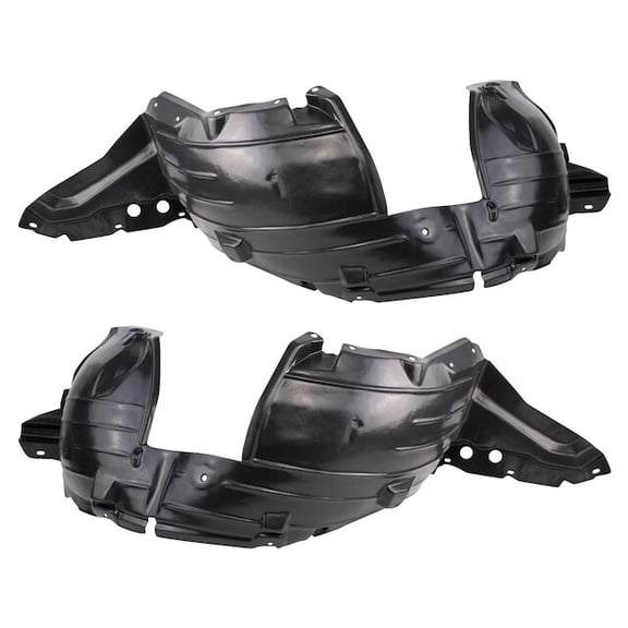Front Fender Liner Set 2 Piece - Compatible with 2007 - 2012 Nissan Sentra 2008 2009 2010 2011