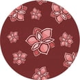 thumbnail image 1 of Ahgly Company Machine Washable Indoor Round Transitional Cranberry Red Area Rugs, 7' Round, 1 of 7