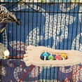 thumbnail image 4 of TEHAUX Wood Parrot Stand with Foot-Shaped Perch, Multi-Color, Easy to Install and Clean, Perfect for Cage, 4 of 6