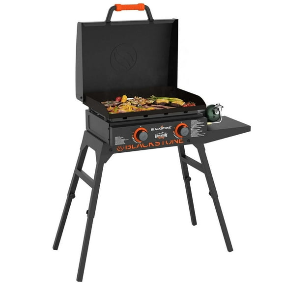 Plaque chauffante au propane Blackstone Omnivore de 22 po Adventure Ready avec support et tuyau adaptateur Plaque