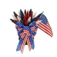 thumbnail image 3 of Independence Day Wreaths for Front Door 24 Inch, Patriotic Garland, Red White Blue Wreaths for Front Door, Patriotic Decorations, Patriotic Wreath, Door Decorations Hanging, Memorial Day Decor, 3 of 10