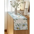 thumbnail image 5 of Table Runner 36 Inches Long for Kitchen Dining, Daisy Eucalyptus Dresser Scarf Farmhouse, Dining Table Decorations for Wedding/Parties, Farmhouse Weeping Botanical 13 x 36 In, 5 of 8
