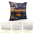 thumbnail image 4 of Orinice Sunset Trees Cloudy Sky Graphic Decorative Cushion Throw Pillow Cover for Home Living Room - Zipper Closure High-Quality 1PC 20x20in, 4 of 5