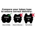 thumbnail image 3 of 100 Black Tokettes Type 1 - Greenwald (Gi) Laundry Tokens, 3 of 9