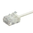 thumbnail image 3 of Monoprice Cat6 Ethernet Patch Cable - 3 Feet - White | Stranded, 550MHz, UTP, Pure Bare Copper Wire, 32AWG  - Micro SlimRun Series, 3 of 4