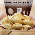 thumbnail image 3 of Empanada Maker Press, 3size Professional Dumpling Maker Mold Kit with Dough Cutter and Filling Spoon, Fast to Make Empanadas Pierogi Ravioli Calzone Turnover Pastelitos, 4"+3"+2.6" (Sky Blue), 3 of 8