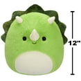 thumbnail image 2 of Squishmallows Plush 12 inch Triceratops Fuzzamallows - Childs Ultra Soft Stuffed Toy, 2 of 7