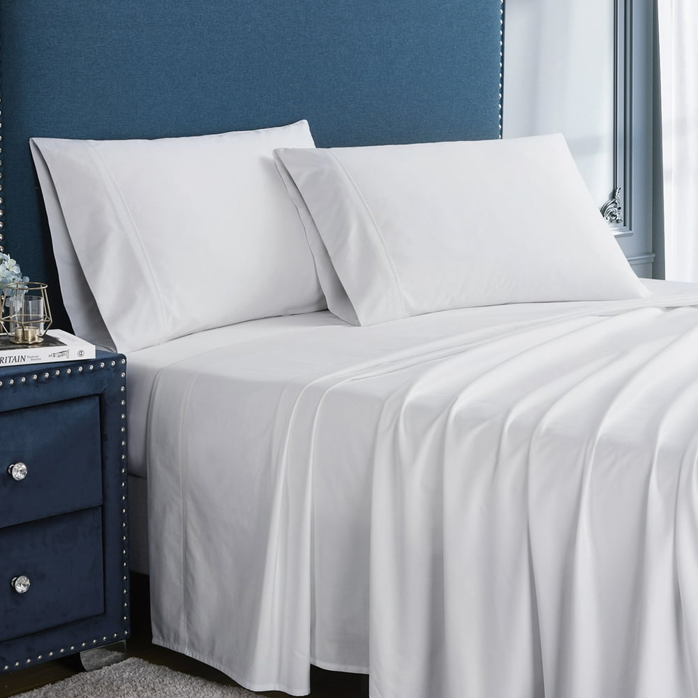 Contemporary 400 Thread Count Cotton Luxury Bedroom Sheet Set 100