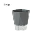 thumbnail image 3 of Self Watering Flower Automatic Flowerpot Garden Planter Rope Indoor Convenient Stable For House Planting Tool Supply Gray/M, 3 of 10