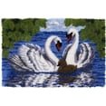 thumbnail image 2 of Swans | Rug Making Latch Hooking Kit, 2 of 7
