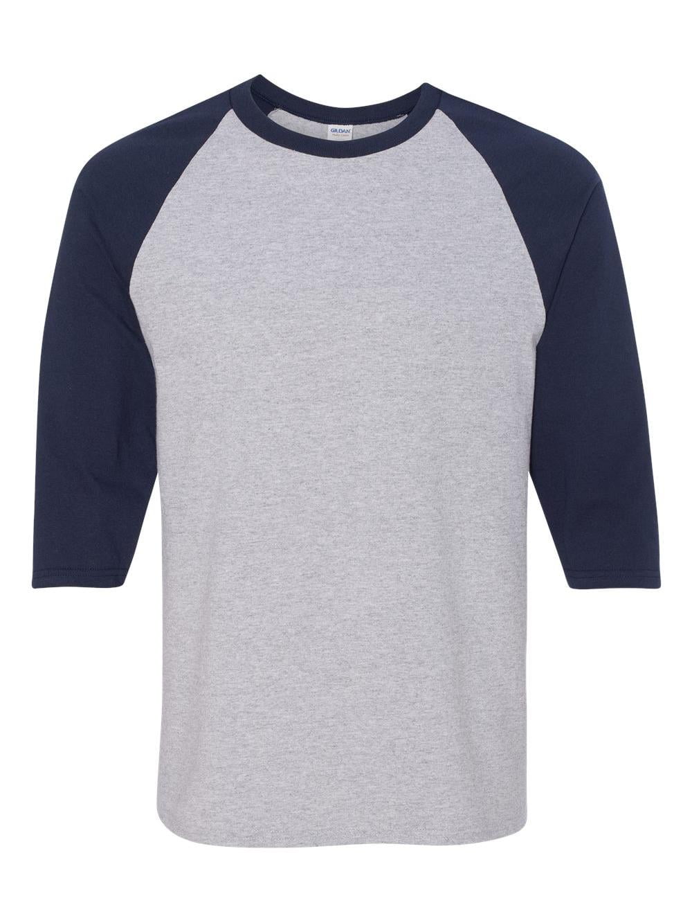 Gildan Heavy Cotton Three-Quarter Raglan Sleeve Baseball T-Shirt ...