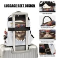 thumbnail image 4 of Cat Hat Sunglasses Wall Travel Laptop Backpack Casual Daypack Lightweight Bookbag Compartment for Business, 4 of 7