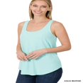 thumbnail image 3 of CHOK Blouse Sans Manches à Encolure Décontractée pour Femmes et Plus, Ourlet Rond, 3 of 4