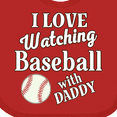thumbnail image 4 of Inktastic Daddy Baseball Grandson Boys or Girls Baby Bib, 4 of 4
