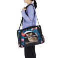 thumbnail image 6 of Flamingo Premium Pet Travel Bag - Durable 900D Oxford Cloth, Sherpa Base, & Nylon Webbing - 17x10x11.8 in - Ideal for Dogs & Cats - Includes Convenient Features, 6 of 7