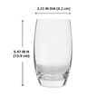 thumbnail image 3 of Mainstays Louisa 18 Ounce Glass Drinkware Set of 8, 3 of 6