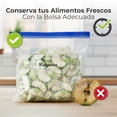 thumbnail image 3 of Bolsas Reutilizables Para Congelador 180 Piezas, Galón 23.4x26.8 cm, Herméticas Doble Cierre Para Alimentos, 3 of 12
