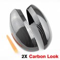 thumbnail image 1 of Auto Side Rearview Mirror Cover Wing Mirror Shell Cap Housing For VW Tiguan 2008 2009 2010 2011 2012 2013 2014 2015 Carbon black, 1 of 5