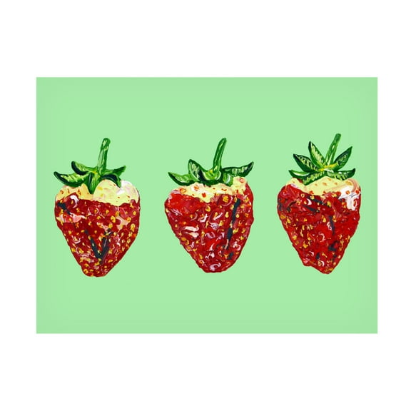 Trademark Fine Art Alice Straker Strawberries Canvas Wall Art