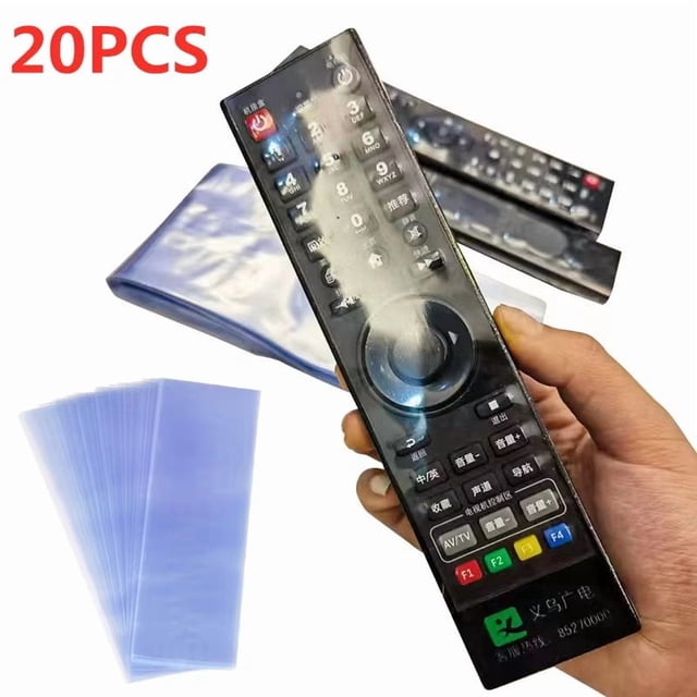 Sacs de Film Rétractable Transparents pour Protection de Télécommande - Offerts en Paquets de 5, 10 Ou 20