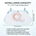 thumbnail image 2 of NOGIS Pool Floats Storage Bag,Pool Float Toy storage Mesh Bag,Adjustable Swimming Pool Hanging Mesh Organizer Net Bag for Floats,Balls,Water Inflatable Toys and Other Pool Accessories (Green), 2 of 7