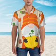 thumbnail image 2 of Disketp Hello Fall Gnomes 1 Hawaiian Shirts for Men,Mens Casual Short Sleeve Button Down Shirts Beach Shirt,Medium, 2 of 7