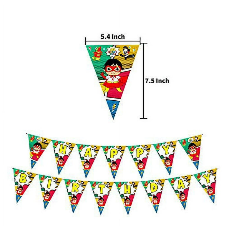 Nelton Birthday Party Supplies For Descendants Includes Banner - Cake  Topper - 24 Cupcake Toppers - 18 Balloons