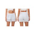 thumbnail image 3 of LMLYSoH Women's Bloomers Loose Eyelet Embroidery Elastic Waist Ruffled Trim Bubble Lounge Shorts for Summer, 3 of 9