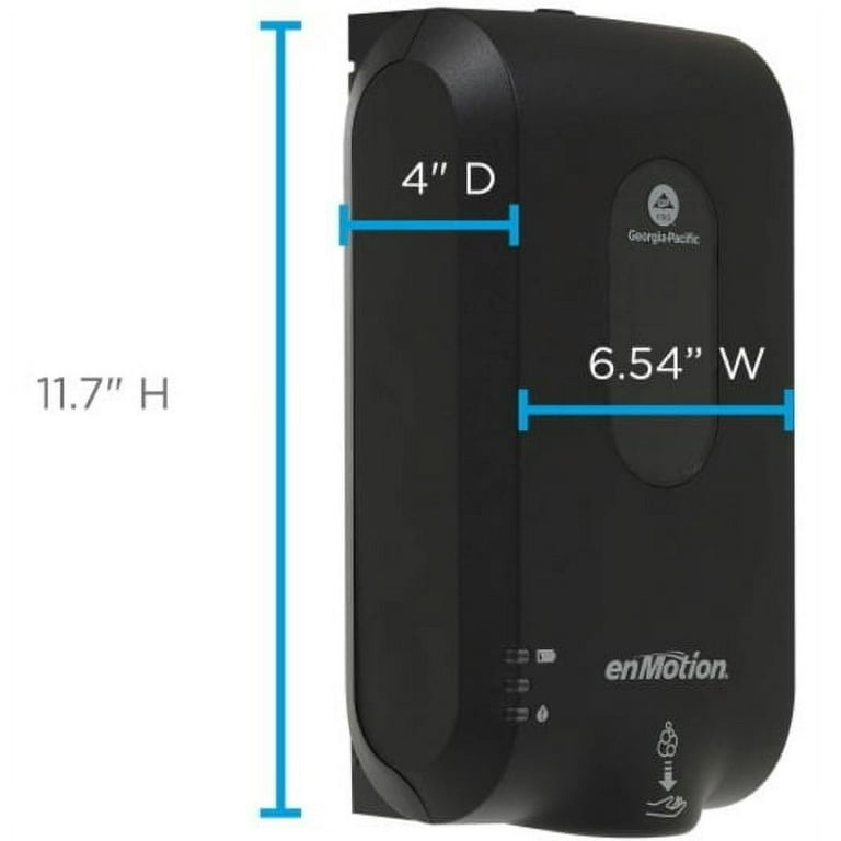 enMotion Gen2 Automated Touchless Soap & Sanitizer Dispenser - Automatic - Wall Mountable, Touch-free - Black - 1 / Carton