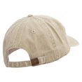 thumbnail image 4 of Merry Chirstmas Embroidered Big Size Washed Pigment Dyed Cap - Khaki XL-3XL, 4 of 5