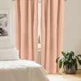 thumbnail image 2 of Ambesonne Orange Curtains, Groovy Soft Triangles, Pair of 28"x63", Pale Orange Ivory, 2 of 5