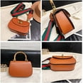 thumbnail image 6 of JUYGO Women Trendy Saddle Bag Special Retro Handle Bags Color Strap Shoulder Bag, 6 of 6