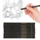 thumbnail image 1 of Sketch De Grafito Premium De 24 Piezas, Set De Lápices De Sombreado, Ideal Para Dibujar, Dibujar, Sombrear, Para Artistas Y Principiantes, 1 of 7