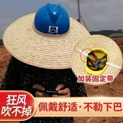 Hard Hat Sun Shade Construction Site Helmet Straw Sun Visor Hard Hat Shield Cover