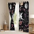 thumbnail image 3 of Homewish Chic Pink Flowers Black Out Curtains For Teens Boys Girls,Bohemian Theme Curtains Pack of 2 (42x63 Each),Exotic Style Bedroom Curtains,Lightweight Room Decor, 3 of 6